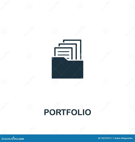 Portfolio Icon. Premium Style Design From Design Ui And Ux Icon Collection. Pixel Perfect ...