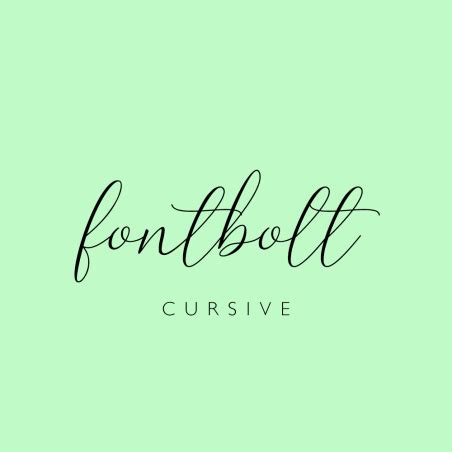 Cursive Font Generator - FREE Download - FontBolt