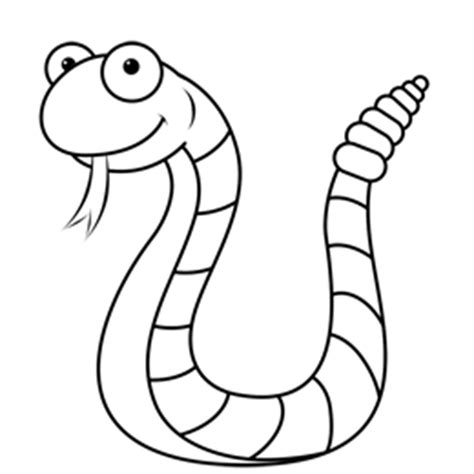 Snake Line Drawing - ClipArt Best