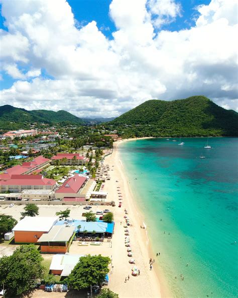 Reduit Beach, Gros-Islet, Saint Lucia | St lucia, St lucia caribbean, Caribbean islands