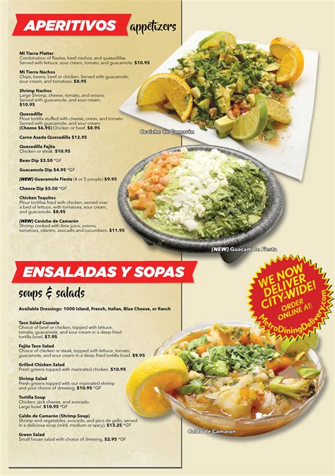 Mi Tierra Mexican Restaurant Menu | Order Online | Delivery | Lincoln NE | City-Wide Delivery ...