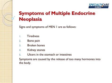 PPT - Multiple Endocrine Neoplasia - Symptoms, Causes, and Treatment PowerPoint Presentation ...