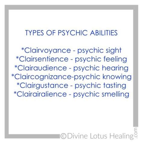 Types of Psychic Abilities | Clairvoyant, Clairsentient, Clairaudient, Claircognizant