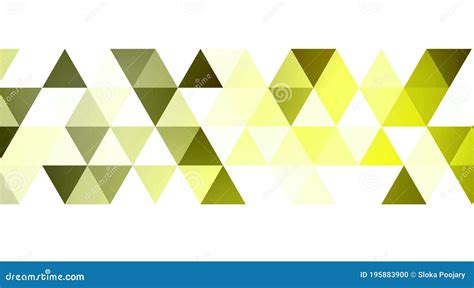 Green and Yellow Colored Low Poly Triangles Design in the Middle of White Background,7 Stock ...