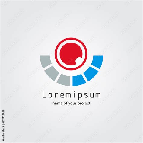 red circle logo for your company. Vector illustration. EPS10 Stock ...