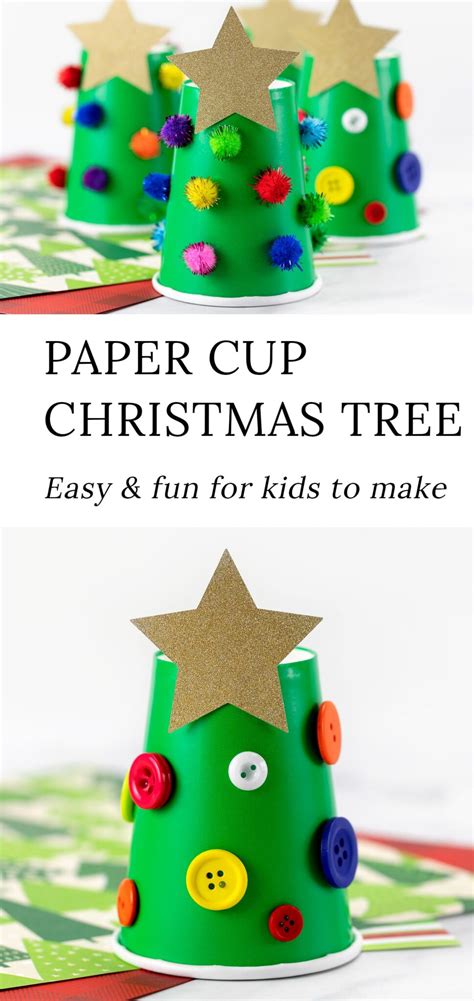 Paper Cup Christmas Tree | Fireflies and Mud Pies