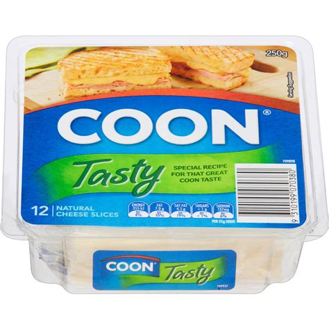 Coon Cheese Slices Tasty 250g | Woolworths