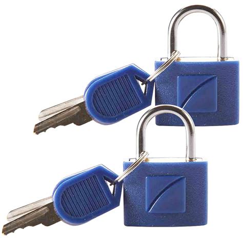 Luggage Padlocks (2 Pairs of Indenti-Keys per Pack)