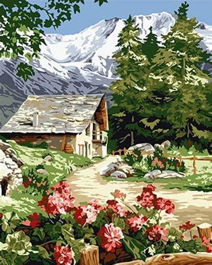 Countryside Nature Paint By Numbers - Numeral Paint Kit