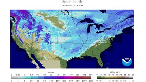 More than 70% of continental US covered in snow, according to National ...