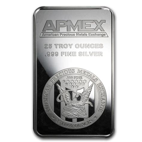 Buy 25 oz Silver Bar - APMEX (Struck) | APMEX