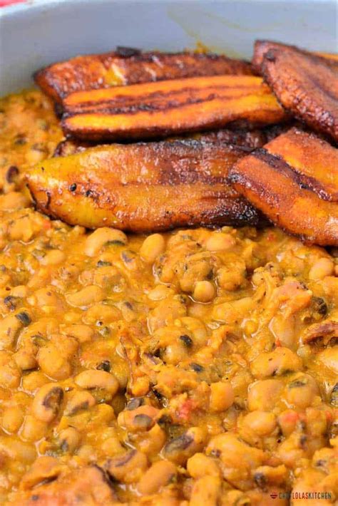 Fried Plantain And Beans