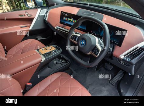 Hong Kong, China Nov 11 , 2021 : BMW iX40 2022 Interior Nov 11 2021 in ...