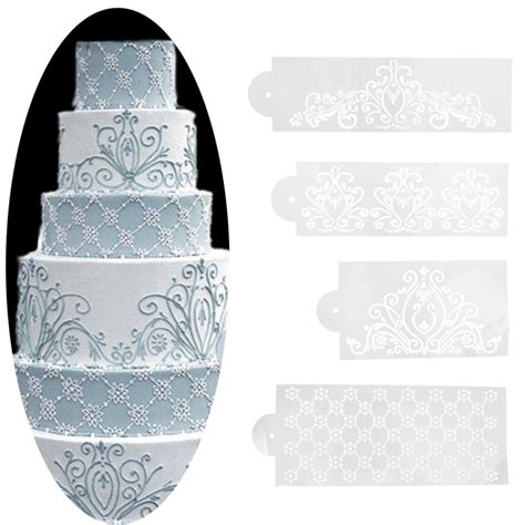 Cake Stencil - Floral (Set of 4) - CHCS-02 | HNDMD