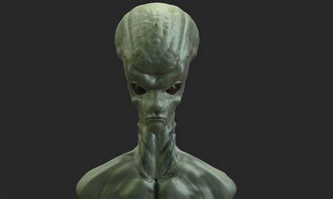 Alien Head 6 3D model 3D printable | CGTrader