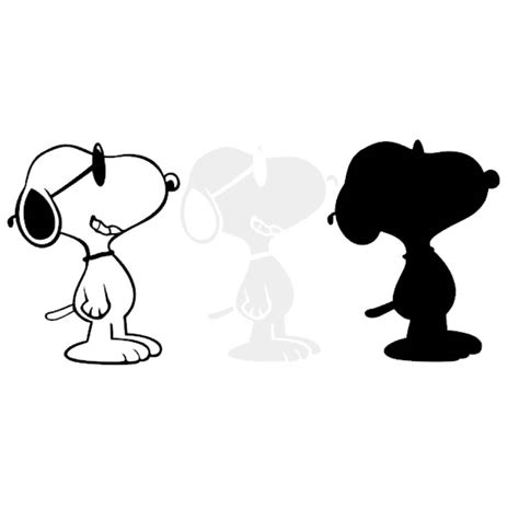 Snoopy Silhouette at GetDrawings | Free download