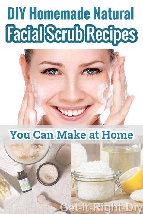 Best Homemade Face Scrub Recipes Easily DIY (With images) | Facial ...