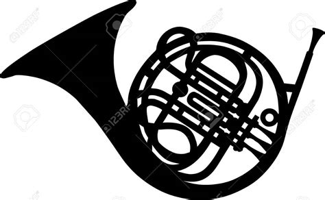 French Horn Drawing at GetDrawings | Free download