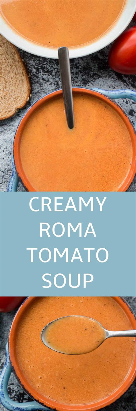 Creamy Roma Tomato Soup - Brooklyn Farm Girl