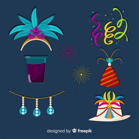 Free Vector | Carnival elements collection