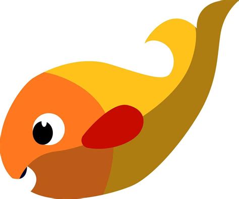 Yellow fish, illustration, vector on white background. 13577557 Vector ...