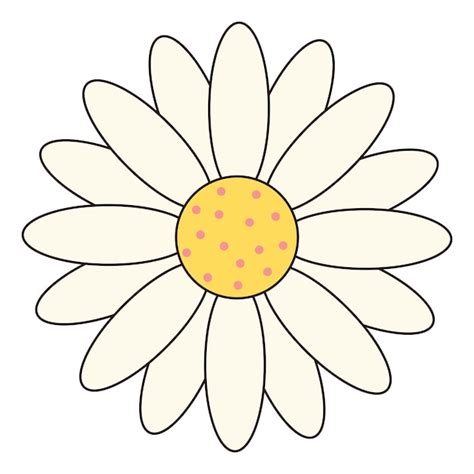 Premium Vector | Groovy daisy flower retro chamomile 60s 70s clipart