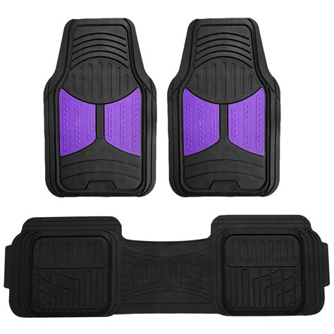 FH Group 2 Tone Color Floor Mats for Car SUV Van Auto All Weather Heavy Duty Universal Mats 8 ...