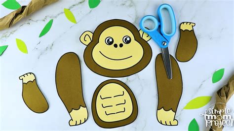 Printable Gorilla Craft Template – Simple Mom Project