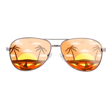 Palm Tree Beach Silhouette PNG Transparent, Summer Palm Trees Beach Silhouette Retro Sunglasses ...