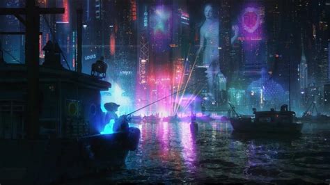 Neon Cyberpunk City Live Wallpaper - MoeWalls