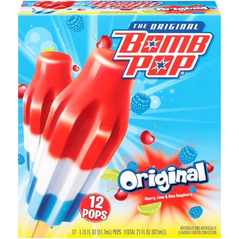 Bomb Pop Original Ice Pops , 12pk - Walmart.com - Walmart.com