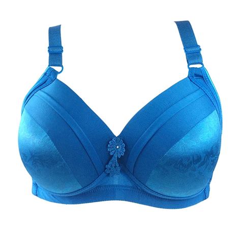 Anself - Women Plus Size Bra Solid Push Up Busty Brassiere C Cup ...