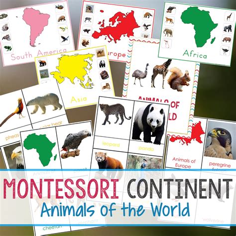 Animals and Continents Printables - Natural Beach Living