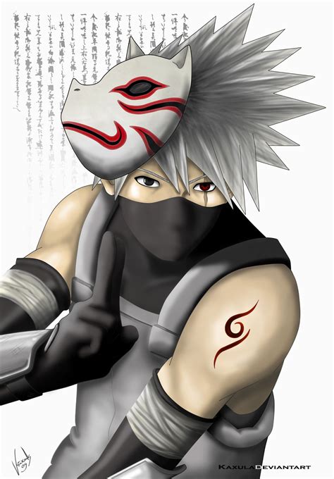 Naruto - Kakashi with Anbu mask | Naruto tattoo, Kakashi anbu, Kakashi ...