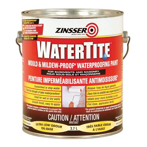 Zinsser Watertite Mould & Mildew Proof Waterproofing Paint, 3.7L | The ...