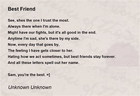 Boy Best Friend Poems