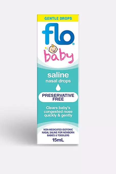 Flo Baby Saline Nasal Drops 15ml