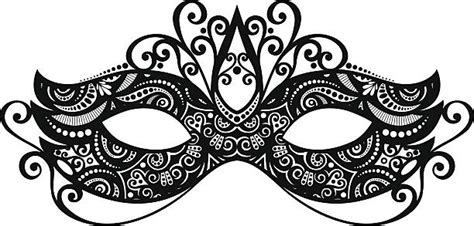 Black And White Masquerade Mask Clip Art