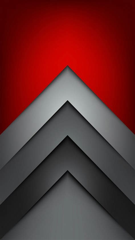 Red and Grey Chevron Wallpaper | Papel de parede original, Murais de ...