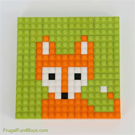 LEGO Animal Mosaic Building Cards - Frugal Fun For Boys and Girls