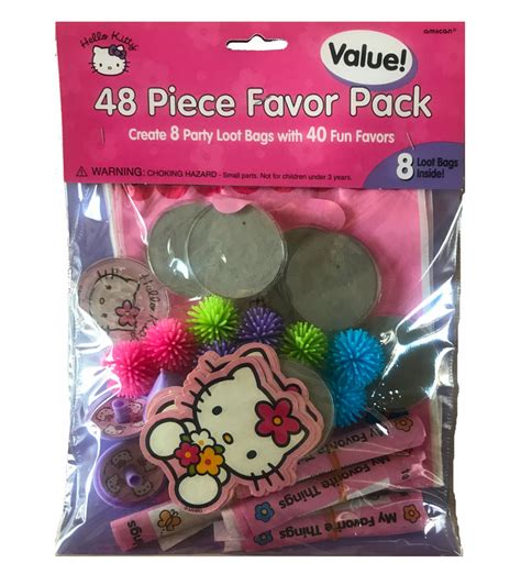 Hello Kitty Birthday Party Favors 48 Piece Gift Value Pack – KidsRoomTreasures.com