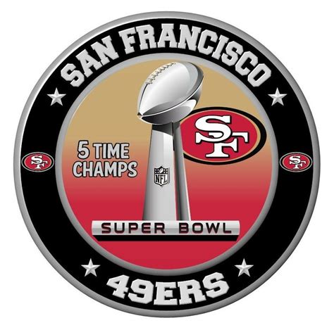 San Francisco 49ers Super Bowl Championship Sticker NFL Decal | Etsy