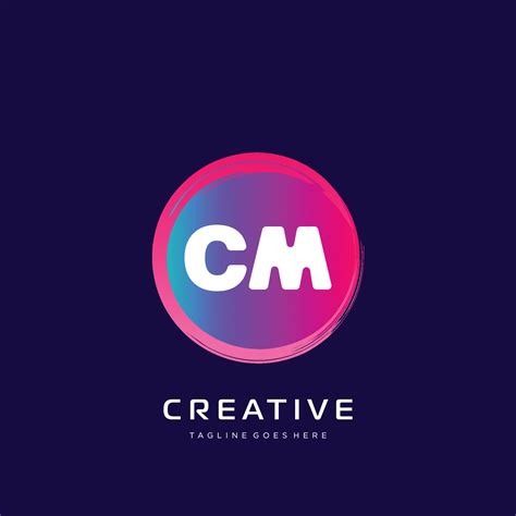 CM initial logo With Colorful template vector. 21072276 Vector Art at Vecteezy