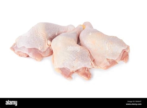 chicken leg on a white Stock Photo - Alamy