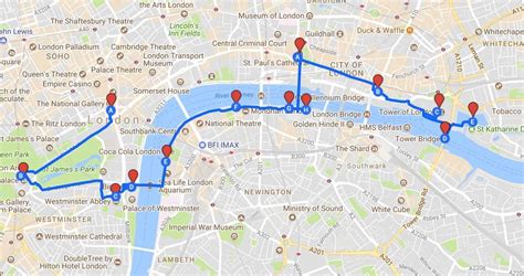 Map Of London Sightseeing Attractions - Cher Melany