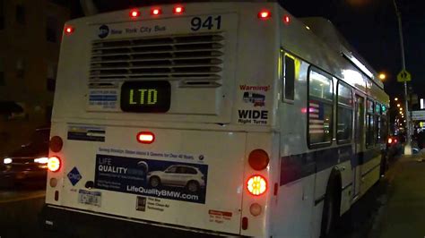 MTA NYCT Bus: 2000 New Flyer C40LF B35 Limited Bus #941 at McDonald-Church Aves - YouTube