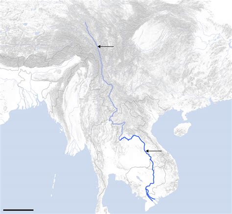 Mekong River On World Map