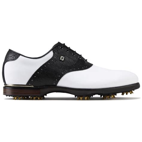 FootJoy FJ Icon Black Golf Shoes #52007 White/Black Lizard | Scottsdale ...