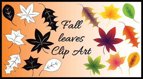 Fall Leaves Clip Art - A Free Clip Art Bundle That's Too Good To Miss!