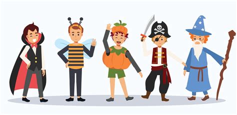 Children in Halloween costume. Halloween kids. 3374176 Vector Art at ...